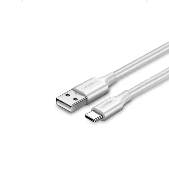 UGREEN 60121 US287 USB-A to USB-C Fast Charging Cable 1m (White) UGREEN 60121 US287 USB-A to USB-C Fast Charging Cable 1m (White)