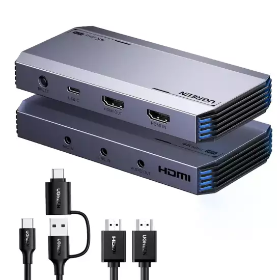 UGREEN 25173 4K@60Hz HDMI Capture Card for Live Streaming, Gaming UGREEN 25173 4K@60Hz HDMI Capture Card for Live Streaming, Gaming