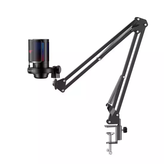 Havit GK50 RGB Pro Live Recording Microphone - Black