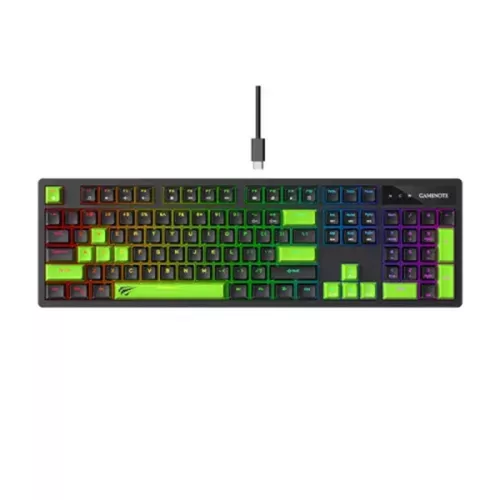 Havit Gamenote KB893L RGB Mechanical Gaming Keyboard Black / Green
