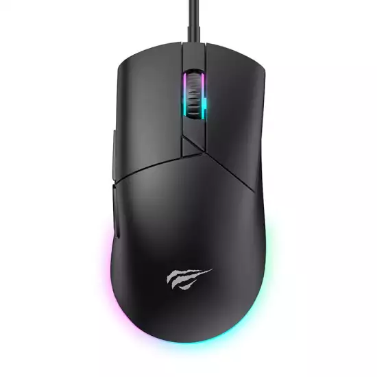 HAVIT  MS1038 RGB Backlit Programmable Gaming Mouse - Black