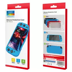 DOBE TNS-3158 Soft Skin Protective Shell for Nintendo Switch 2 Silicone Protective Cover Case – Blue