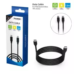 Dobe Charging and Data Cable, Fast Charging, 1.5m, Compatible with PlayStation 5, Black, TP5-35102 Dobe Charging and Data Cable, Fast Charging, 1.5m, Compatible with PlayStation 5, Black, TP5-35102