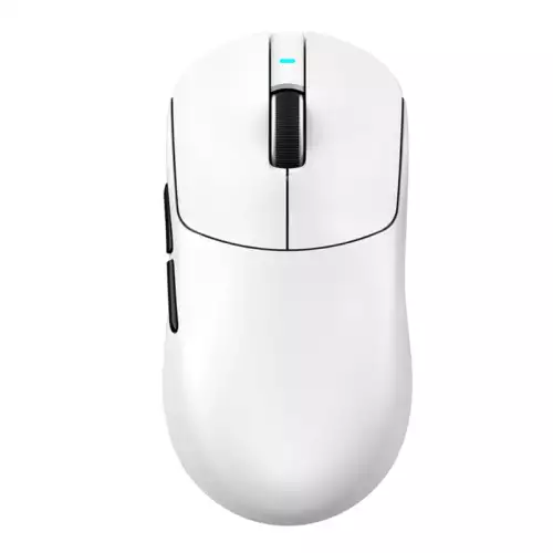 ATTACK SHARK X8 PLUS Wireless Gaming Mouse With C06 Ultra LED Cable, 55g SUPERLIGHT, Large Hand Size, PixArt PAW3395PRO Gaming Sensor, BT/2.4G Wireless/Wired, 40000 DPI, 500mAh Battery(White)