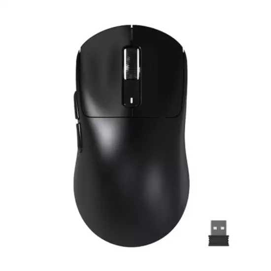 Attack Shark X3MAX PAW3950 Wireless Gaming Mouse with C06 Coiled Cable – Black