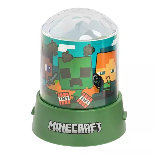 Paladone Minecraft Party Projection Light – 5.1 Inch | Official Minecraft LED Decor