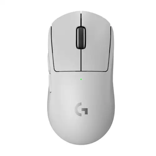 Logitech G PRO X Superlight Wireless Gaming Mouse, Ultra-Lightweight, Hero 25K Sensor, 25,600 DPI, 5 Programmable Buttons, Long Battery Life, Compatible with PC/Mac - White (Used)