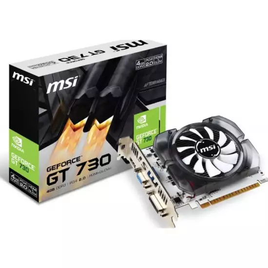 MSI GeForce GT 730 DDR5 4GB DirectX 12 | N730-4GD3V2 912-V809-1895 MSI GeForce GT 730 DDR5 4GB DirectX 12 | N730-4GD3V2 912-V809-1895