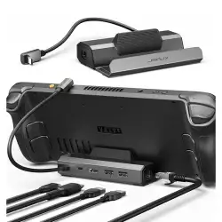 JSAUX 5-in-1 Docking Station for Steam Deck OLED / ROG Ally / Legion Go – HB0602