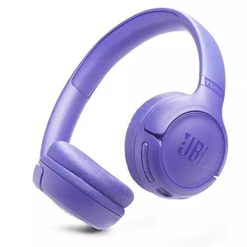 JBL Tune 530 BT Wireless On-Ear Headphones with JBL Pure Bass Sound, Bluetooth 6.0, Foldable Design and 76-Hour Battery Life, Google Fast Pair/Microsoft Swift Pair, Purple