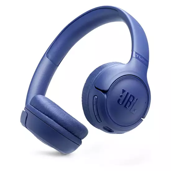 JBL Tune 530 BT Wireless On-Ear Headphones with JBL Pure Bass Sound, Bluetooth 6.0, Foldable Design and 76-Hour Battery Life, Google Fast Pair/Microsoft Swift Pair, Blue