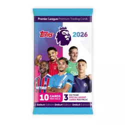Topps Premier League Trading Cards 25/26 Season 10 card Booster Pack