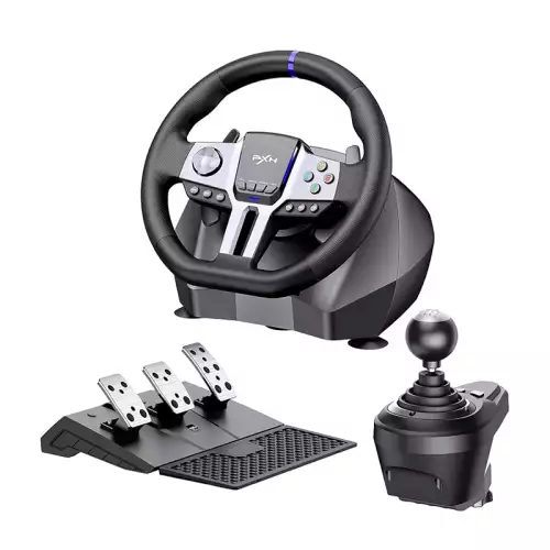 PXN V9 Gen2 Gaming Racing Wheel - Black 
