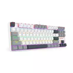 REDRAGON KUMARA RED SW Rainbow Wired Mechanical Gaming Keyboard K552WGL-R -White/Black/Grey REDRAGON KUMARA RED SW Rainbow Wired Mechanical Gaming Keyboard K552WGL-R -White/Black/Grey