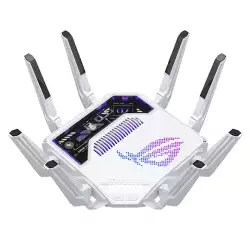 ASUS ROG Rapture GT-BE19000AI Tri-band Gaming Router, WiFi 7, 802.11be, up to 3,500 sq. ft. & 200+ devices, Triple Level Security, Support AiMesh Whole Home Mesh WiFi, Dual 10G ports, AI WAN detection