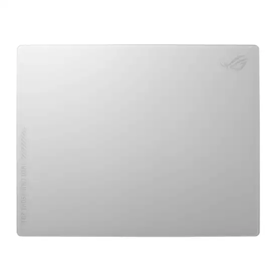 ASUS ROG Moonstone Ace L Mousepad, Impact- & Scratch-Resistant Tempered Glass, 500 x 400 mm Dimension, Anti-Slip Base, Noise-Reducing Design, White | 90MP03L0-BPUA10