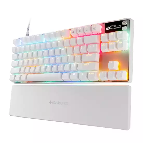 SteelSeries Apex Pro TKL Gen 3 OmniPoint 3.0 Wireless Mechanical Gaming Keyboard White SteelSeries Apex Pro TKL Gen 3 OmniPoint 3.0 Wireless Mechanical Gaming Keyboard White