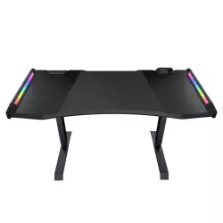 Cougar Mars Pro 150 Gaming Desk, Dual-Sided RGB Lighting Effects, Welded Steel Frame, RGB button x1, USB 3.0 Type-C x1, USB 3.0 Type-A x2, Type-C Monitor Extension, Carbon Fiber | 3M1502WB.0001