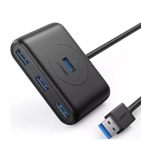 UGreen 4-in-1 USB 3.0 Data Hub 1M Black | 20291 UGreen 4-in-1 USB 3.0 Data Hub 1M Black | 20291