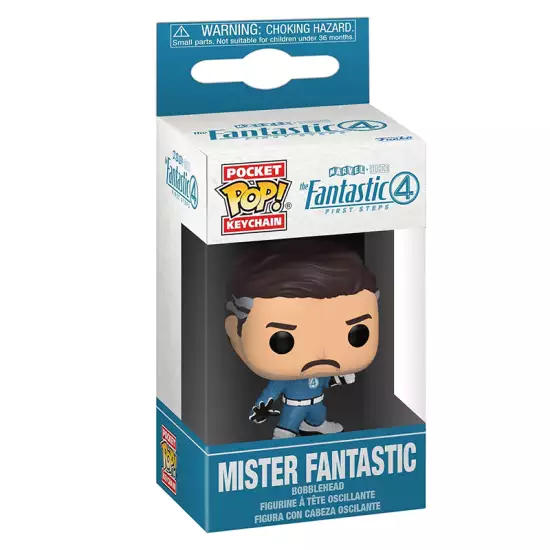 Funko Pop! Keychain: The Fantastic Four: First Steps - Mister Fantastic
