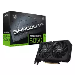 MSI Gaming RTX 5050 8G Shadow 2X OC Graphics Card (8GB GDDR6,128-bit, Extreme Performance: 2617MHz, DisplayPort x3 2.1a, HDMI 2.1b, NVIDIA Blackwell Architecture) MSI Gaming RTX 5050 8G Shadow 2X OC Graphics Card (8GB GDDR6,128-bit, Extreme Performance: 2617MHz, DisplayPort x3 2.1a, HDMI 2.1b, NVIDIA Blackwell Architecture)