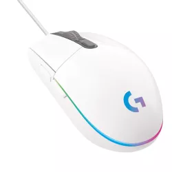 Logitech G102 Light Sync Gaming Mouse with Customizable RGB Lighting, 6 Programmable Buttons Light Weight (White)