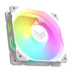 ASUS TUF Gaming TR120 ARGB Reverse Blade Fan. 120mm Fans, Up to 2000 rpm Fan Speed, 76.3 CFM Airflow, Aura Sync Compatiblity, PWM Control, Single Pack, White | 90DA00D3-B09000
