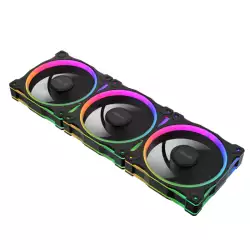 ASUS Prime MR120 ARGB Reverse Fan Triple Pack - Black ASUS Prime MR120 ARGB Reverse Fan Triple Pack - Black