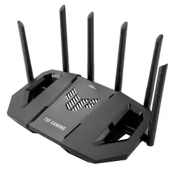 ASUS TUF Gaming BE9400 Tri Band WiFi 7 (802.11be) Extendable Gaming Router, Quad 2.5G ports, 3-step Port Forwarding, Smart Home Master, AiMesh support, and AiProtection for Network Security