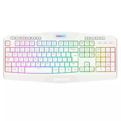 Redragon Harpe Pro K503W RGB Backlit Gaming Keyboard - White