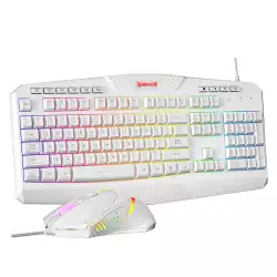 Redragon S101W Gaming Keyboard and Mouse 2-in-1 Set - White