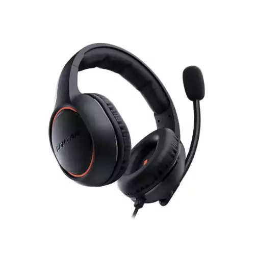 Cougar HX330 over-ear Gaming headset with 9.7mm Microphone – Black/Orange