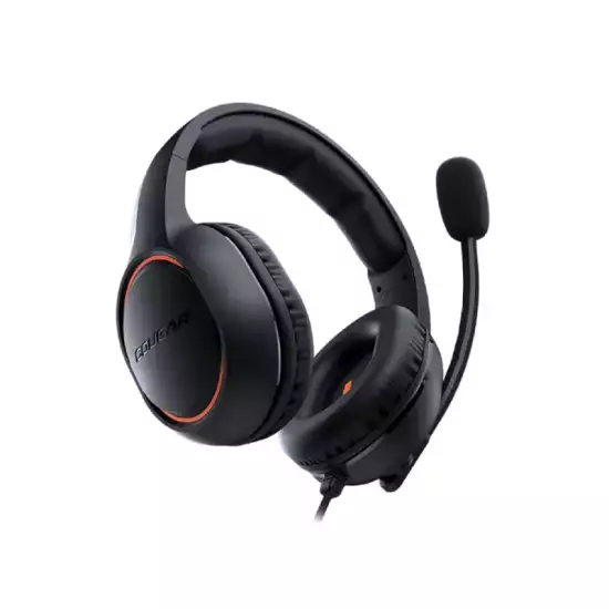 Cougar HX330 over-ear Gaming headset with 9.7mm Microphone – Black/Orange