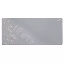 ASUS ROG Scabbard II Arctic Gray XXL Mouse Pad, 900x400mm, Water-Oil-Dust Repellent, Anti-Fray Stitched Edges, Nonslip Rubber Base, Soft Smooth Cloth Surface | 90MP03H0-BPUA00