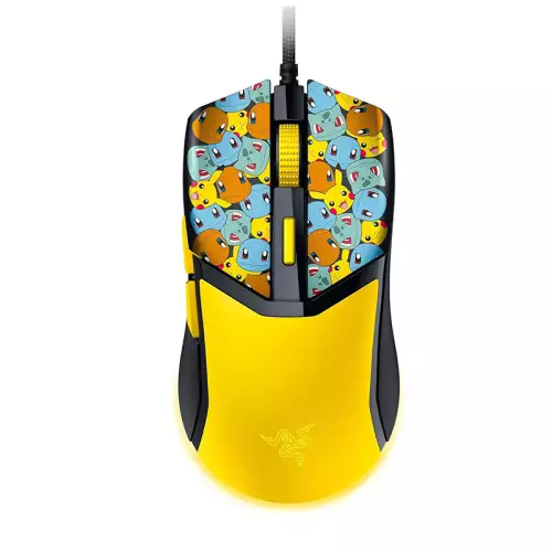 Razer Cobra Pokemon Edition Computer Gaming Mouse, 8500 DPI Optical Sensor, 300 IPS Max Speed, Optical Mouse Switches Gen-3, 6 Programmable Buttons, Chroma RGB Lighting, Yellow | RZ01-04650400-R3M1