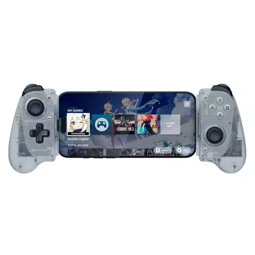 Razer Kishi V3 Mobile Gaming Controller, Full-Sized Ergonomic Design, Pro-Grade Thumbsticks, Dual Mouse Click Back Buttons, USB-C Charging, 3.5mm Audio, Phantom White | RZ06-03550200-R3M1