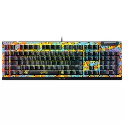 Razer BlackWidow V4 X Pokemon Edition Mechanical Keyboard, Razer Green Switches, Wired Connectivity, Multi-Functional Roller, Doubleshot ABS Keys, ENG Layout, Black/Yellow | RZ03-04704200-R3M1 Razer BlackWidow V4 X Pokemon Edition Mechanical Keyboard, Razer Green Switches, Wired Connectivity, Multi-Functional Roller, Doubleshot ABS Keys, ENG Layout, Black/Yellow | RZ03-04704200-R3M1