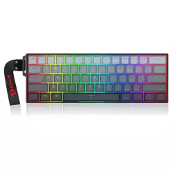 REDRAGON K617 Fizz Magnetic+ Wired 60% RT Magnetic Switch Gaming Keyboard - Black | K617GGB-RGB-MP REDRAGON K617 Fizz Magnetic+ Wired 60% RT Magnetic Switch Gaming Keyboard - Black | K617GGB-RGB-MP