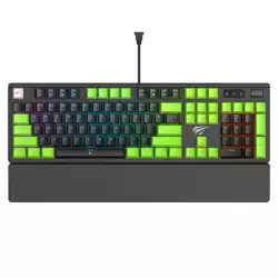 Havit Gamenote KB926L Wired Black & Green (Jiuzi Blue Switch) RGB Backlit Mechanical Gaming Keyboard Havit Gamenote KB926L Wired Black & Green (Jiuzi Blue Switch) RGB Backlit Mechanical Gaming Keyboard