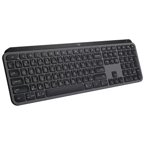 Logitech MX Keys S Wireless Keyboard, Low Profile, Fluid Precise Quiet Typing, Programmable Keys, Backlighting, Bluetooth, USB-C, for Windows PC, Linux, Chrome, Mac, AR Layout, Graphite | 920-011595