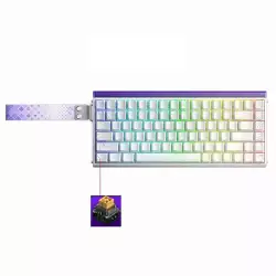 AULA HERO84 Magnetic Switch Mechanical Gaming Keyboard with RGB and 8K Polling Rate White contour lines