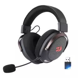 Redragon H858 Arrow Pro Carbon 4- Mode Wireless,Bluetooth, Wired USB, AUX 3.5 Gaming Headset, 7.1 Surround Sound, 53 mm Drivers | H858 