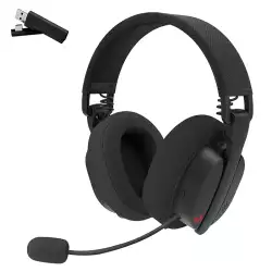Redragon H888 Wireless Gaming Headset with 7.1 Surround Sound, Tri-Mode Gaming Headphones - Black | H888