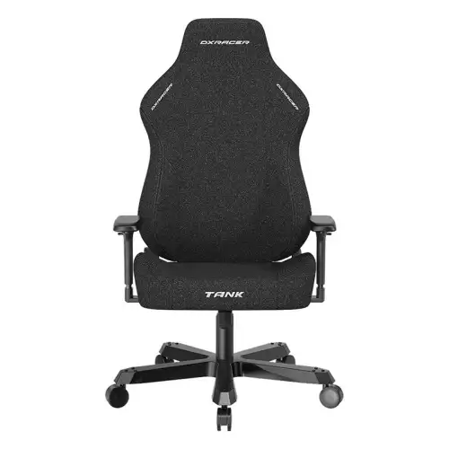 DXRacer Tank Series Gaming Chair Woven Fabric Upholstery 4D Adjustable Armrests Magnetic Headrest & Lumbar Support 90°~135° Back Recliner, Class 4 Hydraulics XXL Size  Black | GC/XXLTM23FBE/N