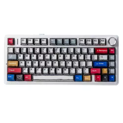 AULA F75 75% Wireless Trio Mode Mechanical Gaming Keyboard With Knob | Comic Keycap, Reaper Switch (F75CKR)