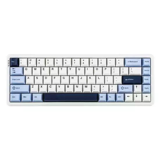 AJAZZ AK680 MAX Wired Magnetic Gaming Keyboard Rice Hifi Switch Glacier Blue