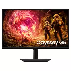 SAMSUNG Odyssey G5 G50F Gaming Monitor, 27" IPS Display, QHD Resolution, 180Hz Refresh Rate, 1ms (GtG) Response Time, AMD FreeSync & G-Sync Compatible, 16.7m Color Support | LS27FG502EMXUE