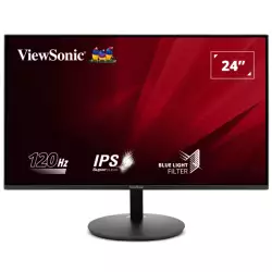 ViewSonic VA24E1-H, 24-inch Full HD 1080p resolution, 120Hz Monitor with HDMI and VGA, SuperClear IPS panel, HDMI and VGA inputs for flexible connectivity,Various ViewMode color rendering options.