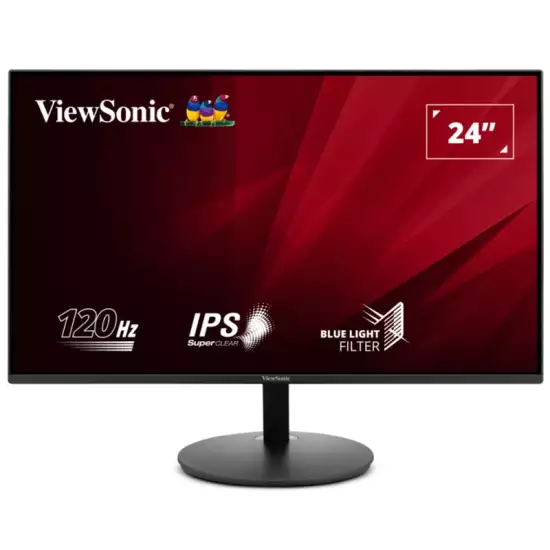 ViewSonic VA24E1-H, 24-inch Full HD 1080p resolution, 120Hz Monitor with HDMI and VGA, SuperClear IPS panel, HDMI and VGA inputs for flexible connectivity,Various ViewMode color rendering options.