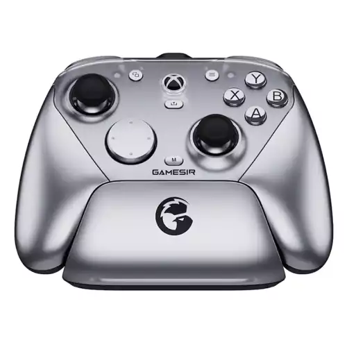GameSir G7 Pro Tri-Mode Xbox Wired, PC & Mobile Wireless Controller - Metallic Silver